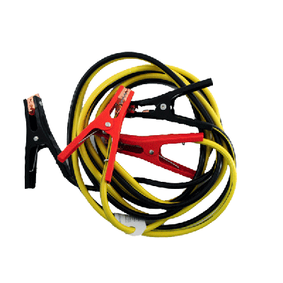 12FT JUMPER CABLES 4 GAUGE WITH COATED RED/BLACK COPPER PLATED CLAMPS