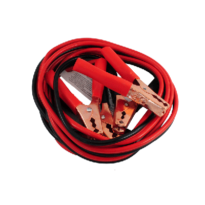 12FT JUMPER CABLES 10 GAUGE WITH COATED RED/BLACK COPPER PLATED CLAMPS