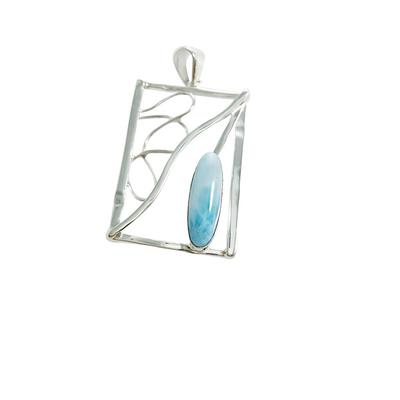 Larimar dangle pendant,N8038L