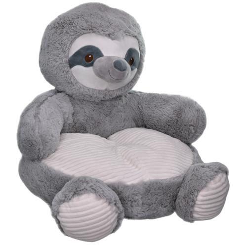 Wholesale Sloth 18" Plush Baby Chair W/ Corduroy Trim