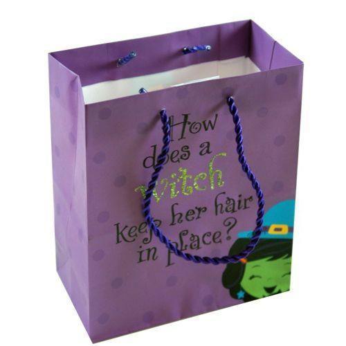 Wholesale Halloween Small Paper Bags, Witch Hair (No Advertising)