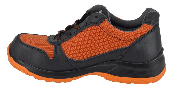 441 - Black Napa - Sewing Manufactured - Short Street Line - Magnum Orange