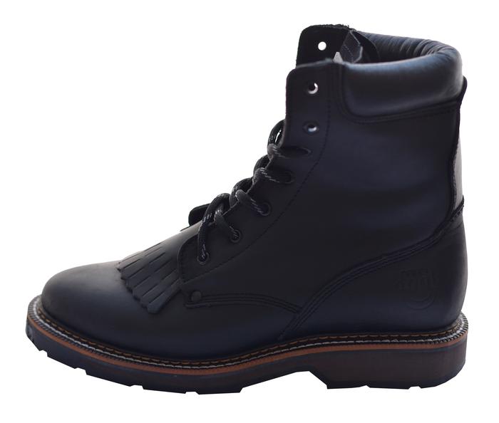 433 - Crazy Horse - Black - Heavy Duty - Power PU / Elastic / Goodyear Welt