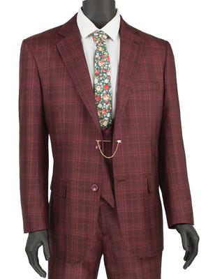V2RW-7 Classic Single Breasted 3 Pieces Suit