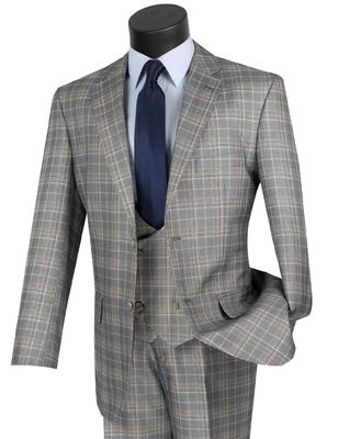 V2RW-7 Classic Single Breasted 3 Pieces Suit