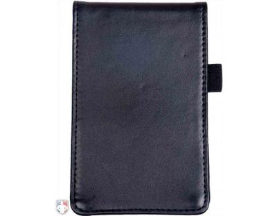 Leather "Flip" Style 6" Umpire Lineup Card Holder / Game Card Referee Wallet