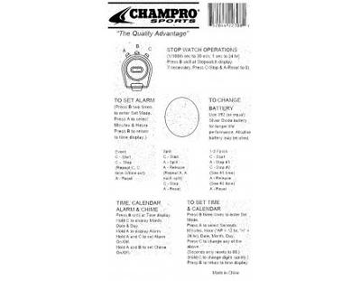 Champro Umpire / Referee Stop Watch