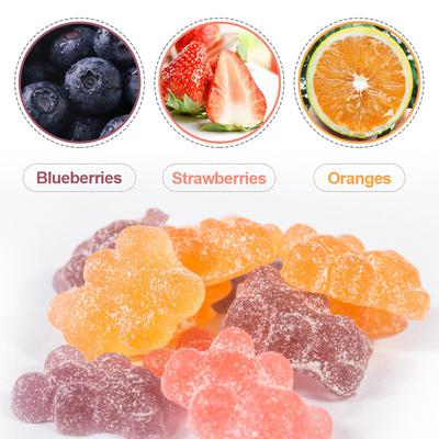 HemptotallynLow Dosage CBD Fruit Gummy Bears Zero THC (10MG CBD each)