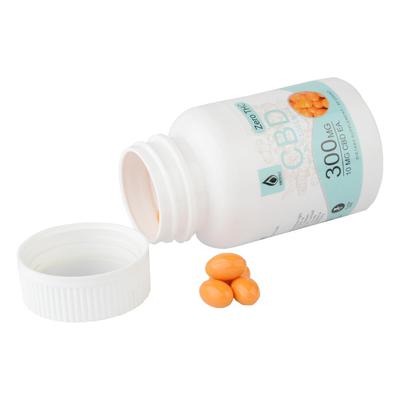 HemptotallynFull Spectrum CBD Hemp Oil Capsules with Turmeric & Bioperine 300 mG softgel