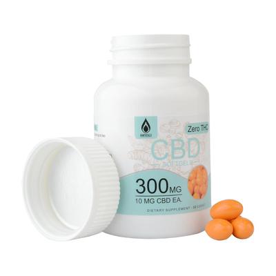 HemptotallynFull Spectrum CBD Hemp Oil Capsules with Turmeric & Bioperine 300 mG softgel