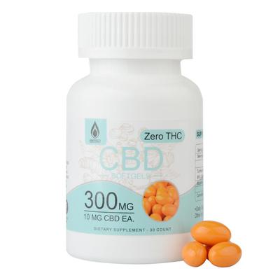 HemptotallynFull Spectrum CBD Hemp Oil Capsules with Turmeric & Bioperine 300 mG softgel