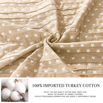 SUBRTEX IMPORTED COTTON FABRIC THROW BLANKET COUCH AND BED