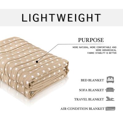 SUBRTEX IMPORTED COTTON FABRIC THROW BLANKET COUCH AND BED