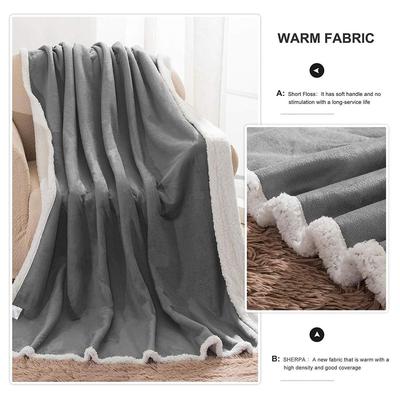 SUBRTEX SOFT DIGITAL PRINTING THROW BLANKET WITH SHERPA BACKING FOR BED OR COUCH