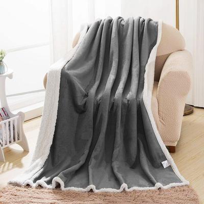 SUBRTEX SOFT DIGITAL PRINTING THROW BLANKET WITH SHERPA BACKING FOR BED OR COUCH
