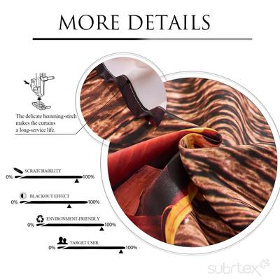SUBRTEX 2 PANEL BOAT SET DIGITAL PRINTED CURTAIN FOR WINDOW | FINAL SALE