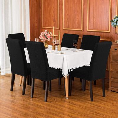 SUBRTEX DURABLE WINDMILL DINING ROOM SLIPCOVERS STRETCHABLE JACQUARD FABRIC REMOVABLE WASHABLE CHAIR PROTECTORS