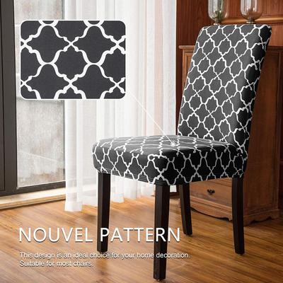 SUBRTEX STRETCH DINING CHAIR SLIPCOVERS PRINTED DINING CHAIR PROTECTOR