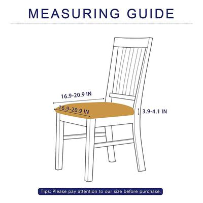 SUBRTEX 2PCS SEAT COVER-RIBBON JACQUARD DINING ROOM CHAIR SLIPCOVERS SETS, HIGH STRETCH CHAIR FURNITURE PROTECTOR
