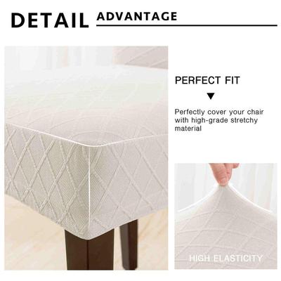 SUBRTEX RHOMBUS JACQUARD UNIVERSAL DINING CHAIR SLIPCOVERS