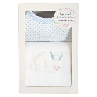 BUNNY BASIC BIB & BURP BOX SET