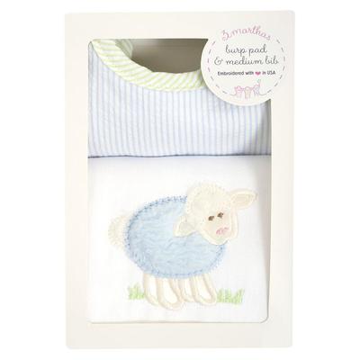 LAMB BASIC BIB & BURP BOX SET