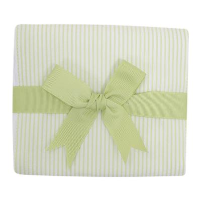 SEERSUCKER STRIPE FABRIC BURP