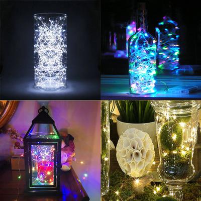 35ft LED Blue fairies string light copper-wire Dual power -USB or 2AA Battery