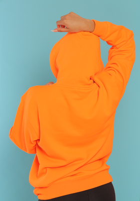 HEAVYWEIGHT SAFETY ORANGE HOODIE