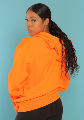 HEAVYWEIGHT SAFETY ORANGE HOODIE