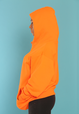 HEAVYWEIGHT SAFETY ORANGE HOODIE