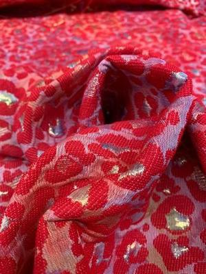 MB-7307W LEOPARD LOOK METALLIC JACQUARD. FRANCE