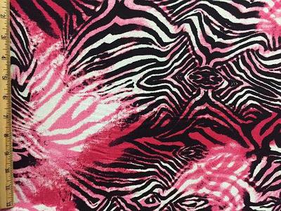 RVK-3078W TIGER PRINT VISCOSE KNIT. ITALY