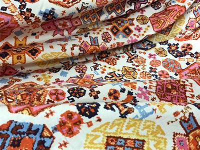 RVK-5035W DIGITAL ETHNIC EMBROIDERY LOOK PRINT VISCOSE KNIT. FRANCE