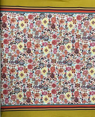 RVK-5035W DIGITAL ETHNIC EMBROIDERY LOOK PRINT VISCOSE KNIT. FRANCE