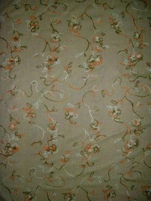 WC-15528-A Wool coating with floral mohair embroidery. Italy