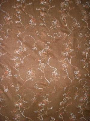 WC-15528-B Wool coating with floral mohair embroidery. Italy