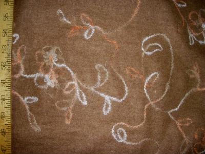 WC-15528-B Wool coating with floral mohair embroidery. Italy