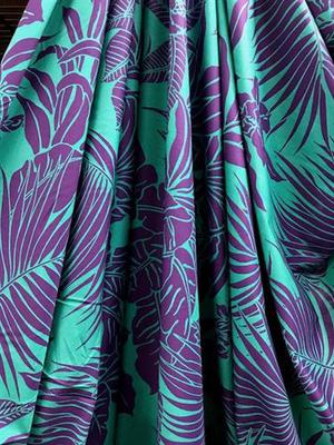 CP-7046W DESIGNER TROPICAL PRINT COTTON SHIRTING. MAX MARA. ITALY