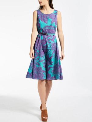 CP-7046W DESIGNER TROPICAL PRINT COTTON SHIRTING. MAX MARA. ITALY