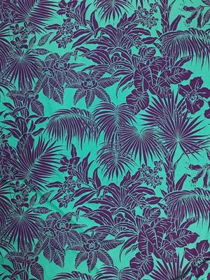 CP-7046W DESIGNER TROPICAL PRINT COTTON SHIRTING. MAX MARA. ITALY