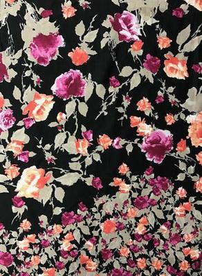 CP-7183W DIGITAL ROSE PRINT COTTON VOILE. ITALY