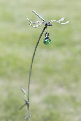 Dragonfly Silverware Garden Stake with Hook