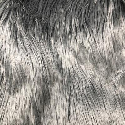 Grey Shaggy Long Hair Pile Fur