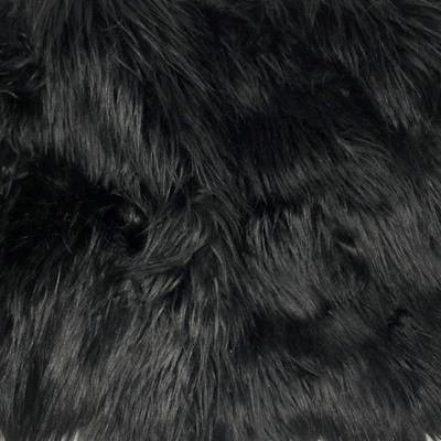 Black Shaggy Long Hair Pile Fur