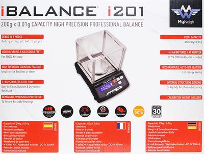 MyWeigh IBalance I201 Digital Scale 200g X 0.01g