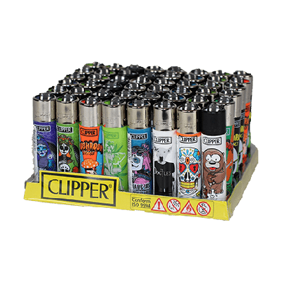 Assorted Clipper Lighters Funny Animals (48Qty)