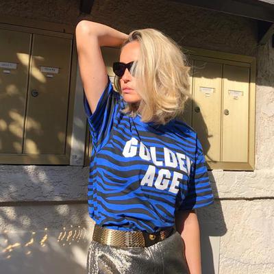 T-SHIRT Blue tiger