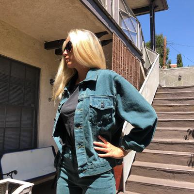 Trucker denim jacket - Green