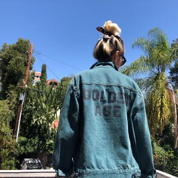 Trucker denim jacket - Green